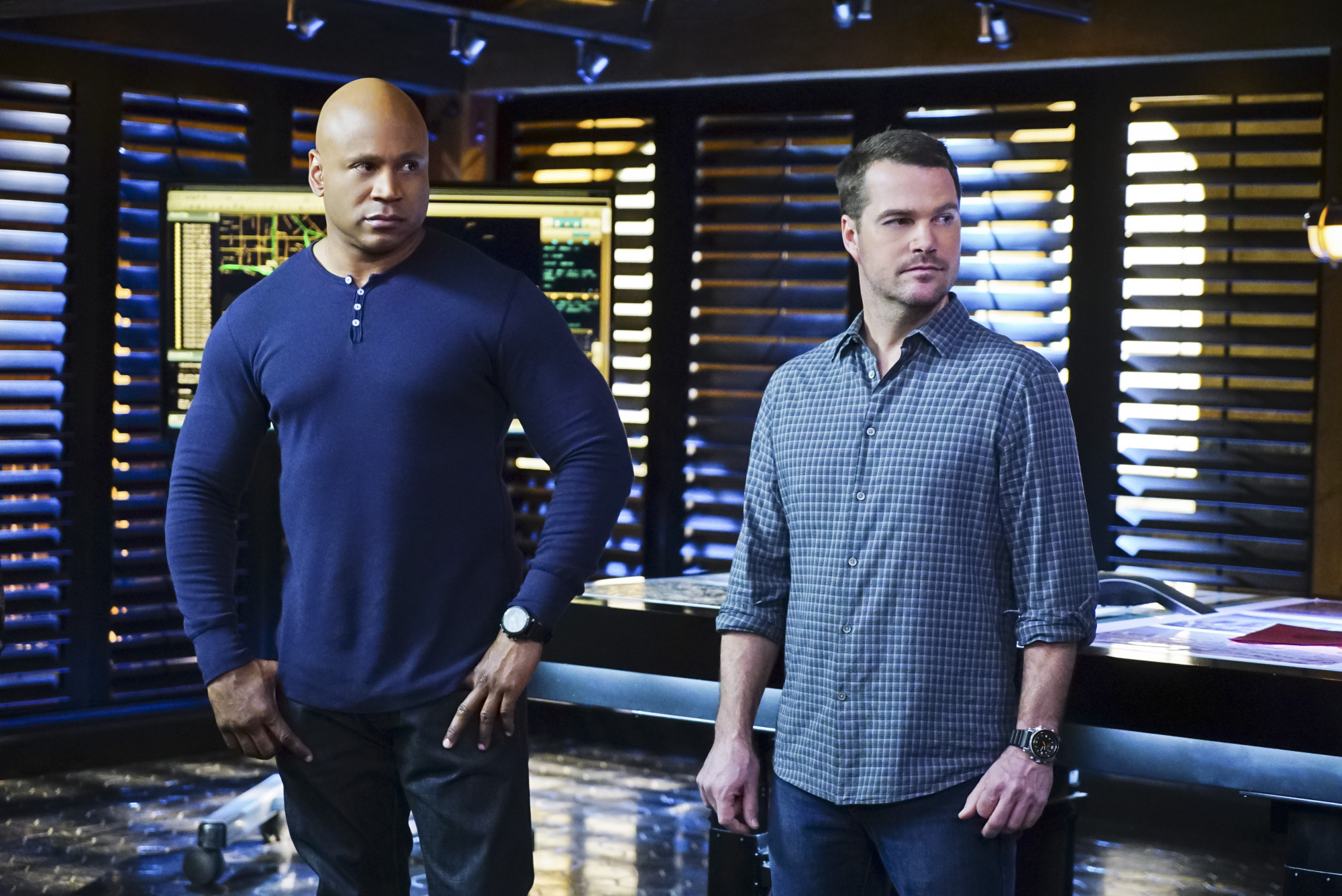 LL COOL J as Special Agent Sam Hanna and Chris O'Donnell as Special Agent G. Callen