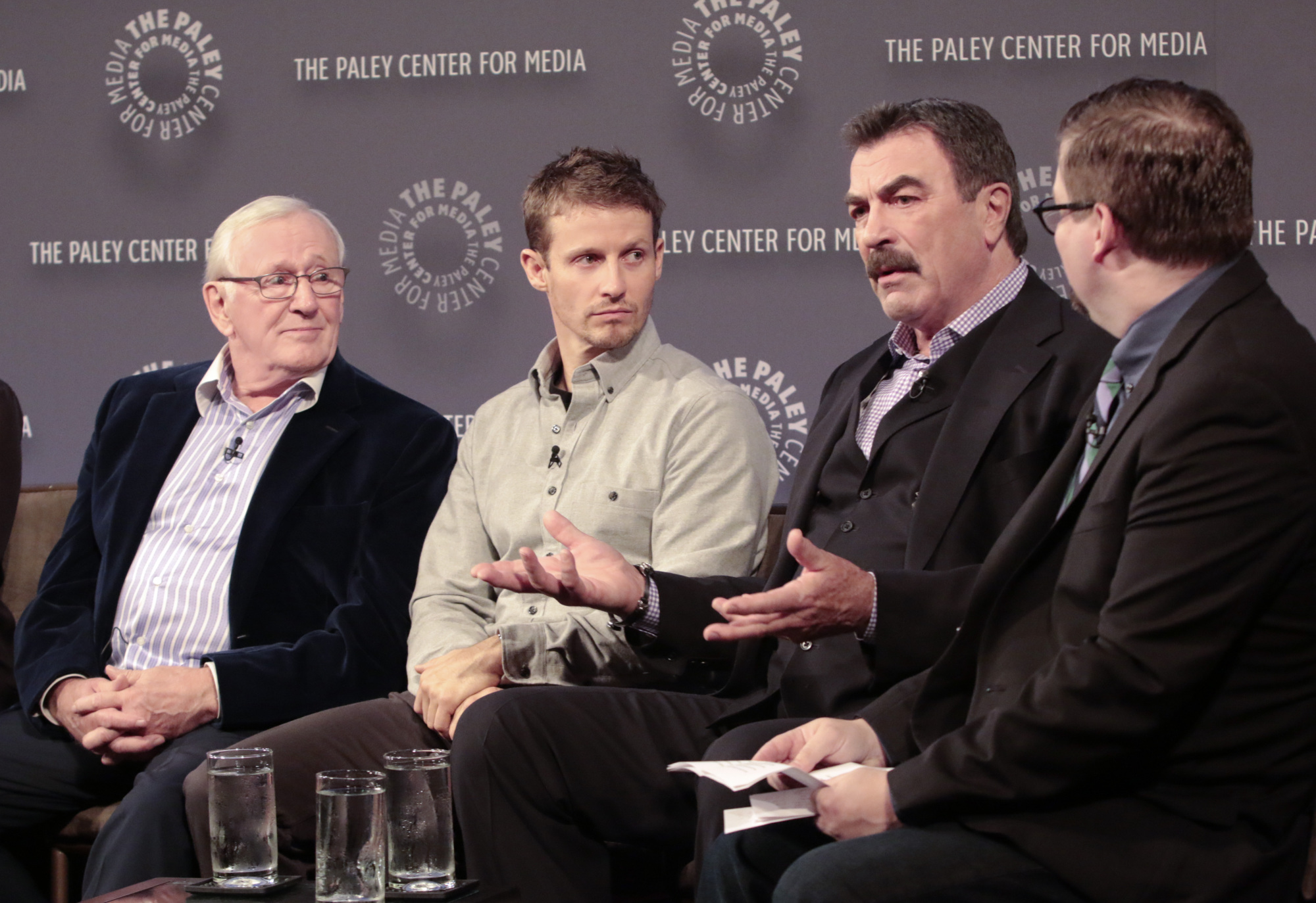 4. When Tom Selleck speaks, everyone is captivated.