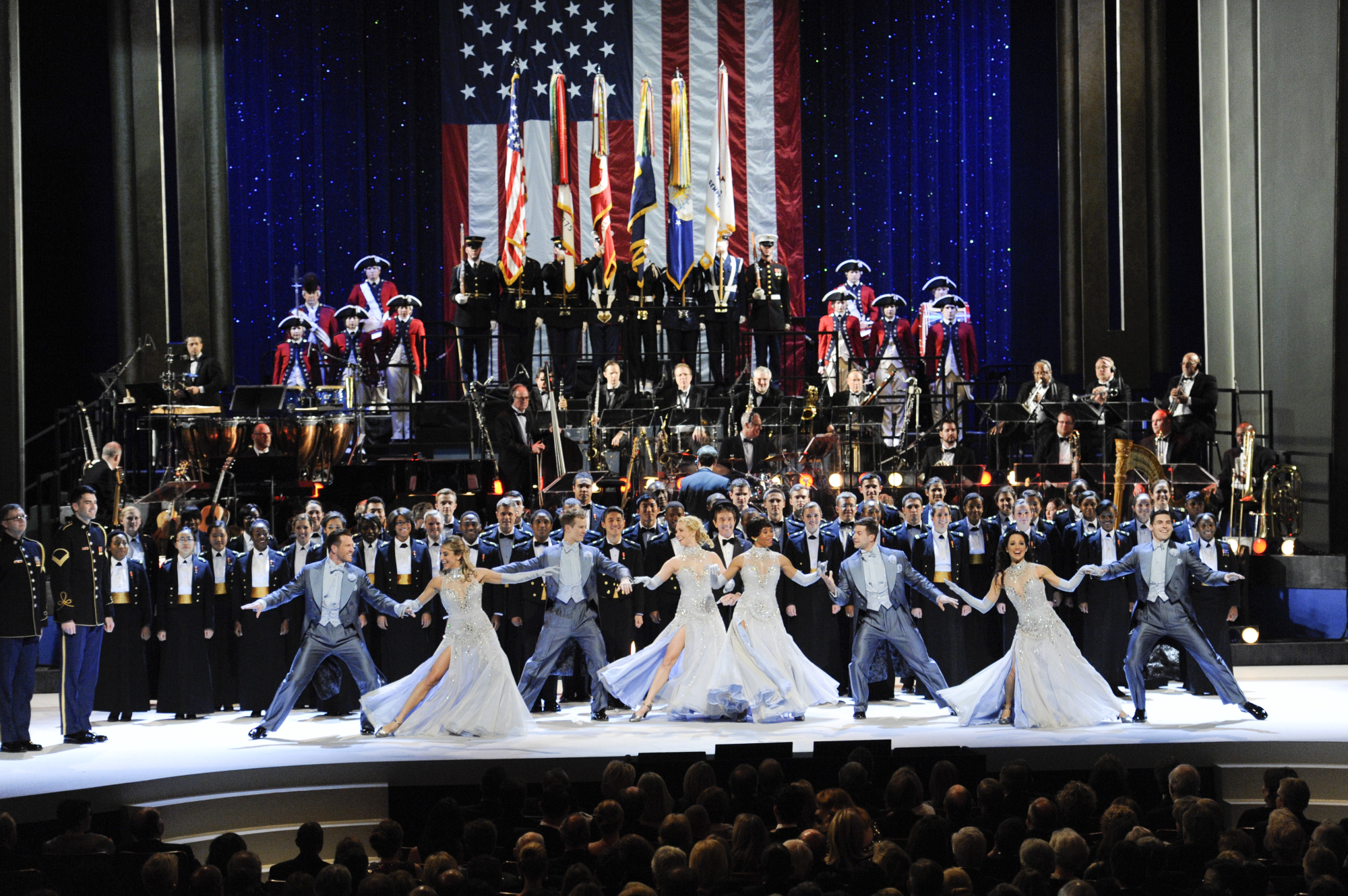 U.S. Army Chorus, the U.S. Army Color Guard, the U.S. Naval Academy Gospel Choir, the Old Guard Fife and Drum Corps and the United States Air Force Band's Ceremonial Brass