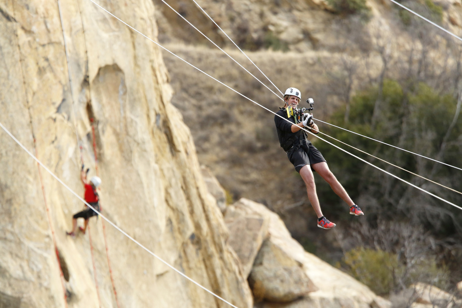 2. Since your high-flying challenges on The Amazing Race, are you both still afraid of heights?