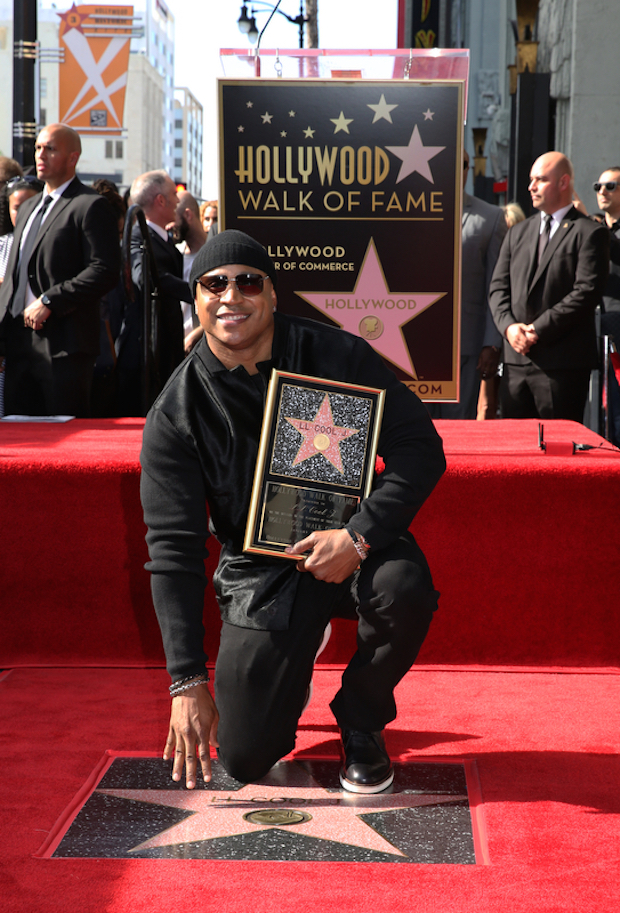 LL COOL J was all smiles at the milestone ceremony