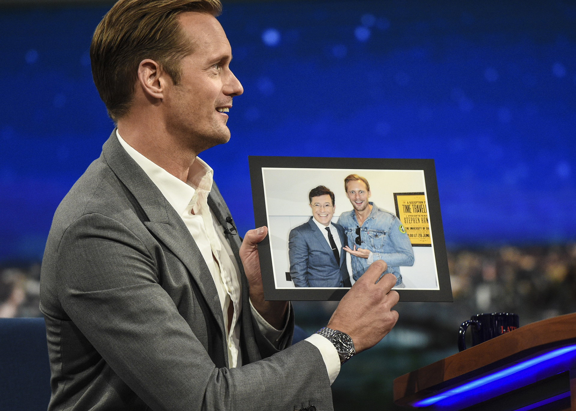 That Time Alexander Skarsgård Snuck Into The Late Show