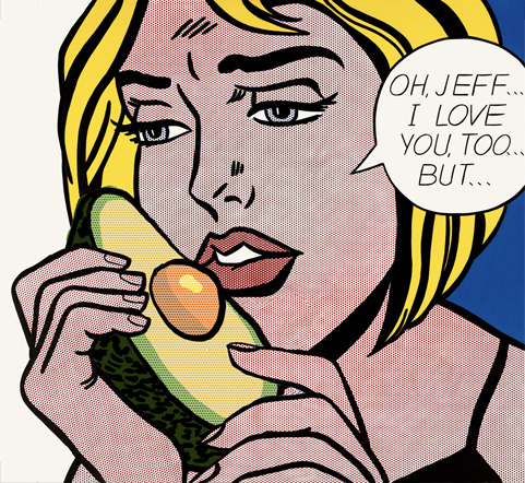 Oh, Jeff...I Love You, Too...But… Avocado, Roy Lichtenstein, 1964