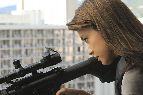 17. She's armed and not afraid to dish it out