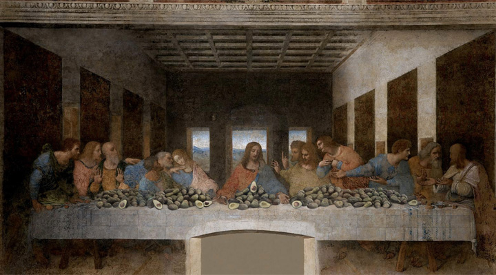 The Last Supper with Avocado, Leonardo da Vinci, 1495