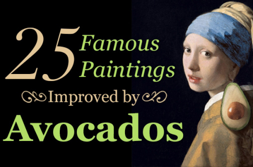 25 Famous Paintings Improved by Avocados