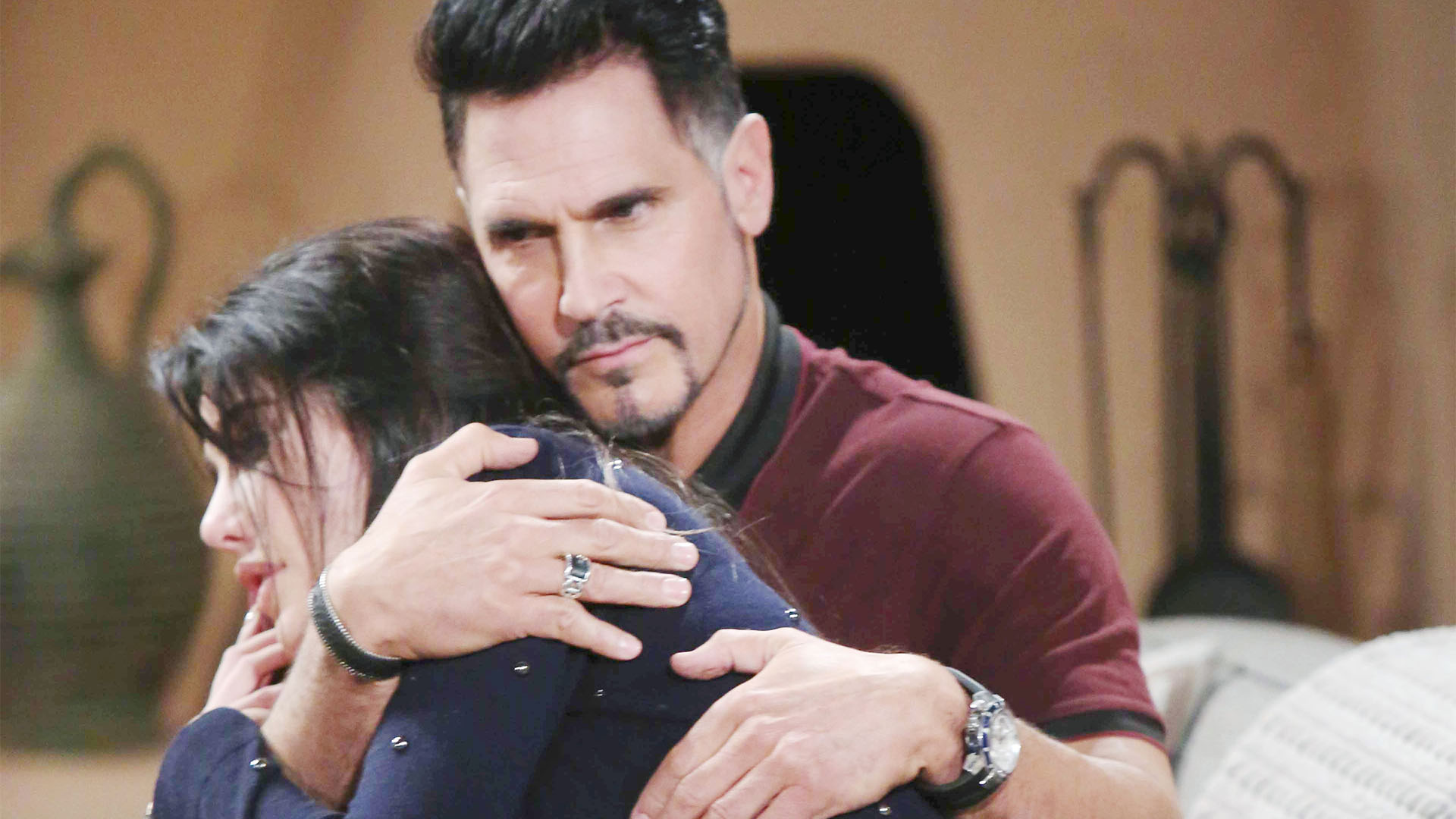 Bill comforts Steffy in her time of need and gives her encouragement to expect more from the men in her life.