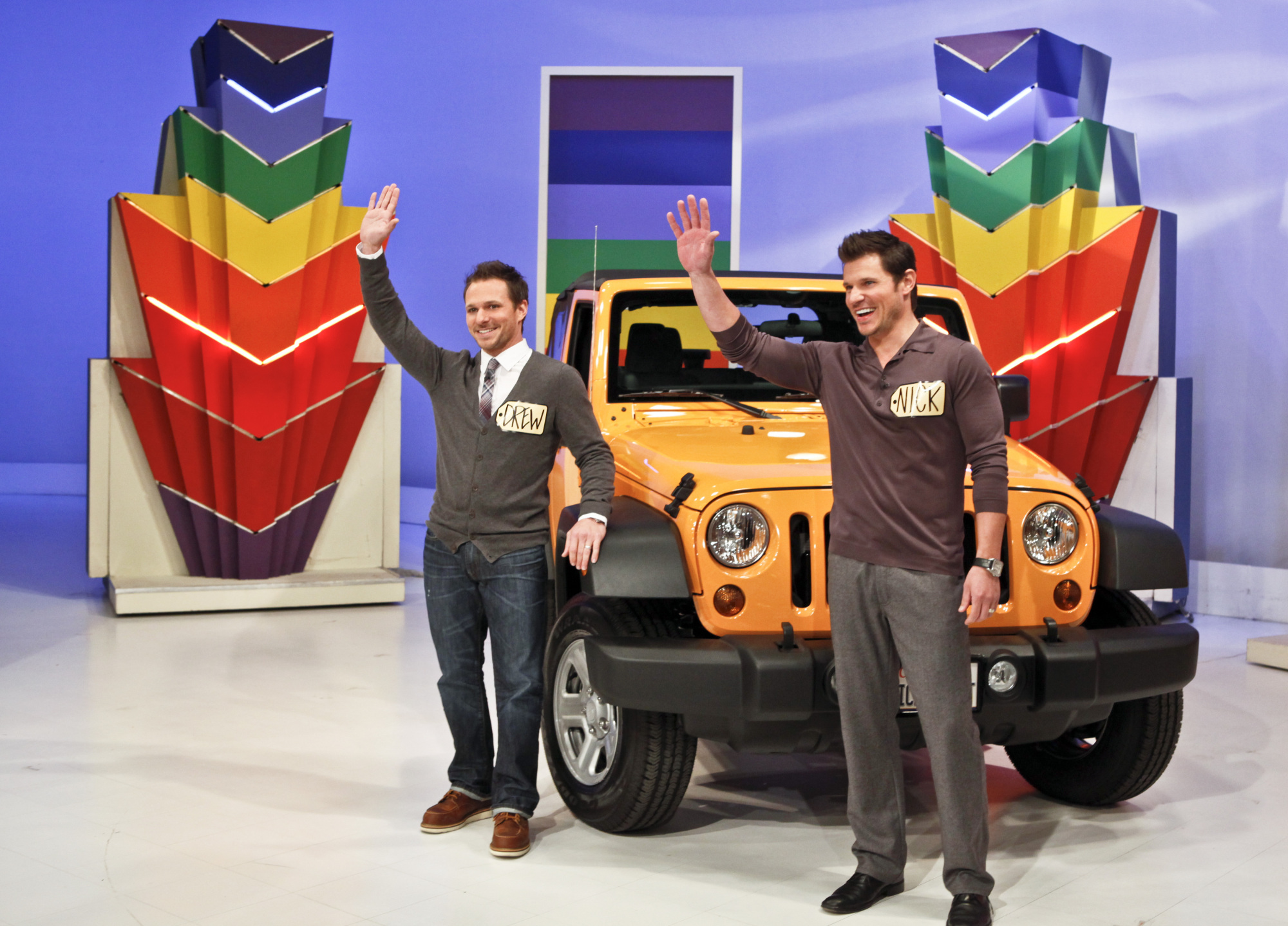 Nick and Drew with Jeep