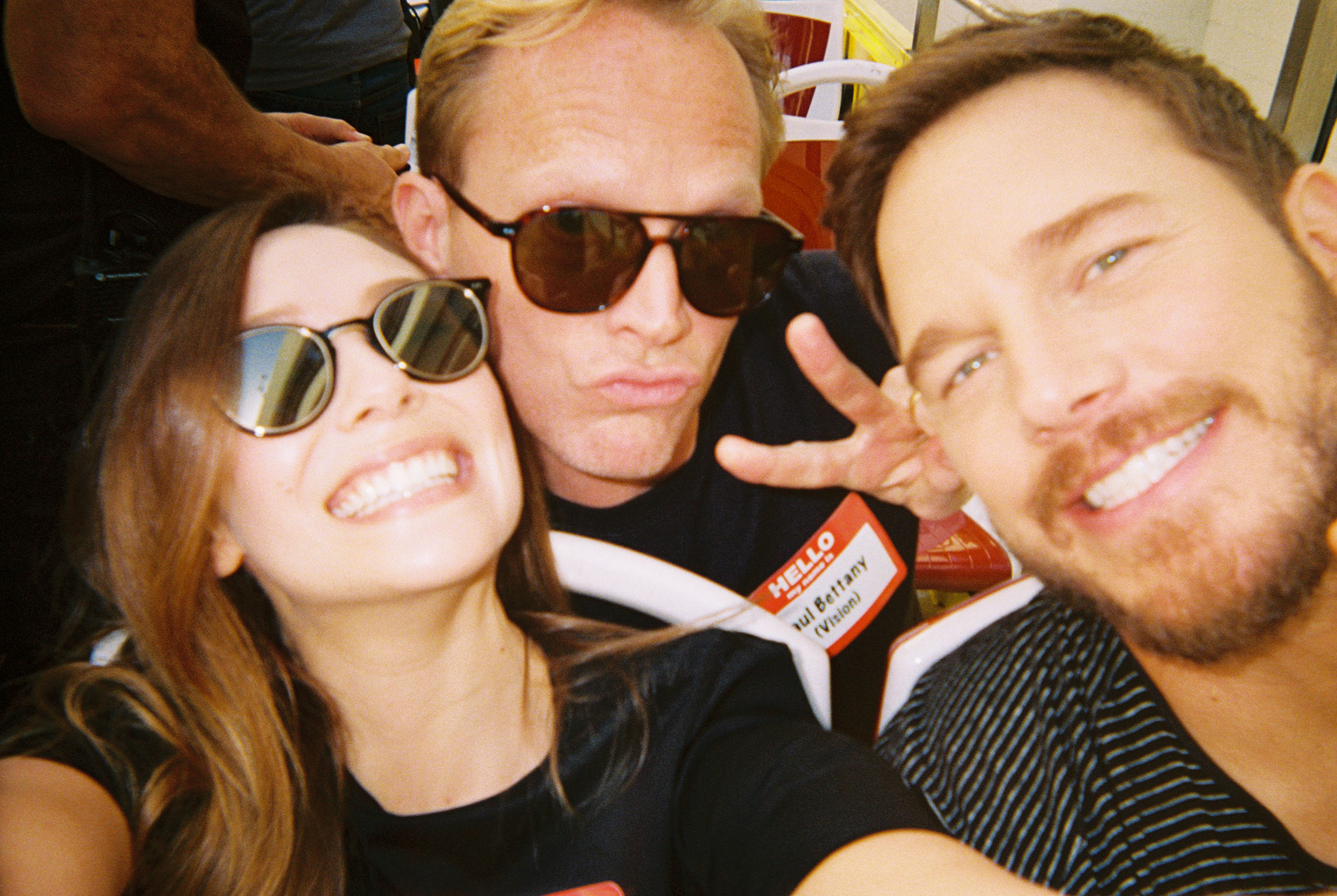 Elizabeth Olsen, Paul Bettany and Chris Pratt