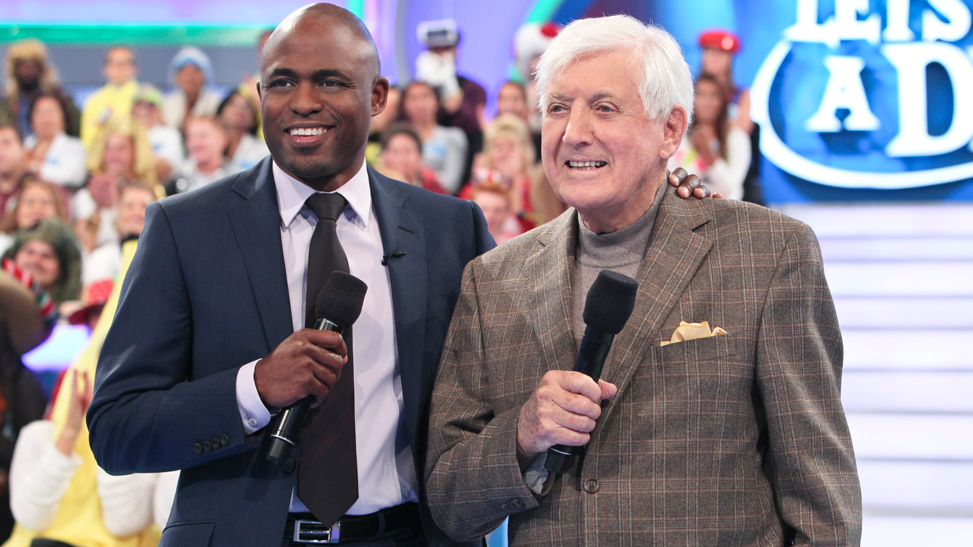 Two hosts, one stage.