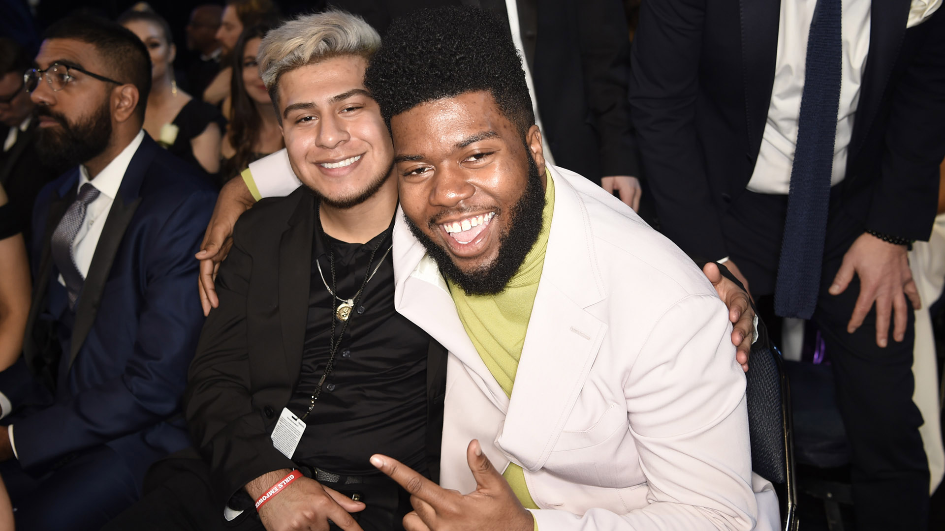 Best New Artist nominee and performer Khalid smiles wide at the 60th Annual GRAMMY Awards.