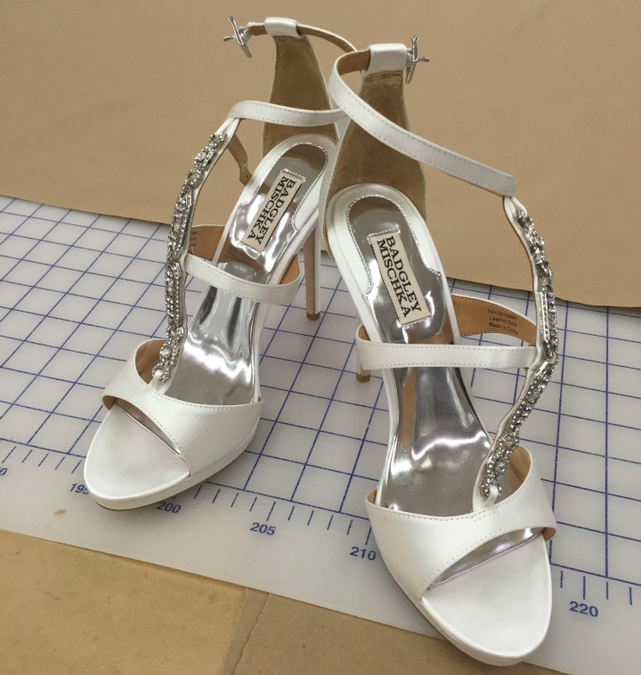 Who wore these bejeweled heels?