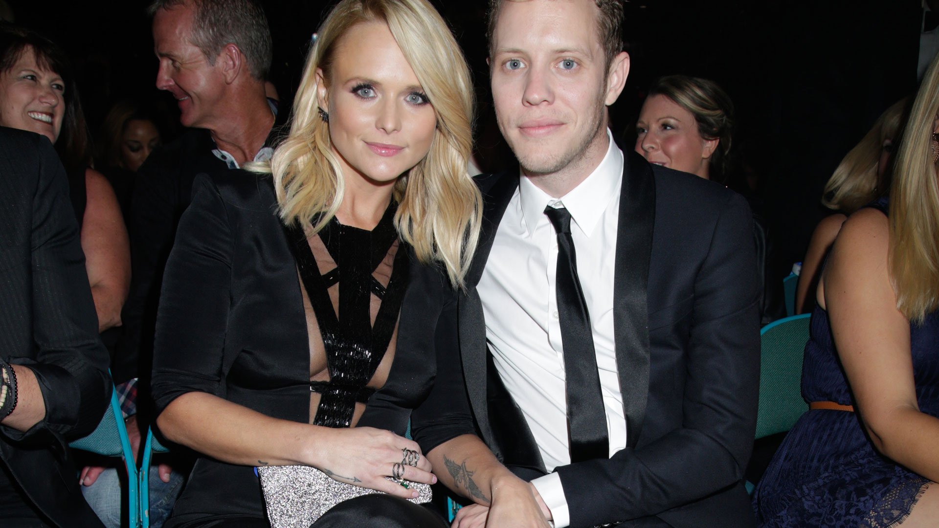 Female Vocalist Of The Year winner, Miranda Lambert, held her new man (and fellow country singer), Anderson East, real close.