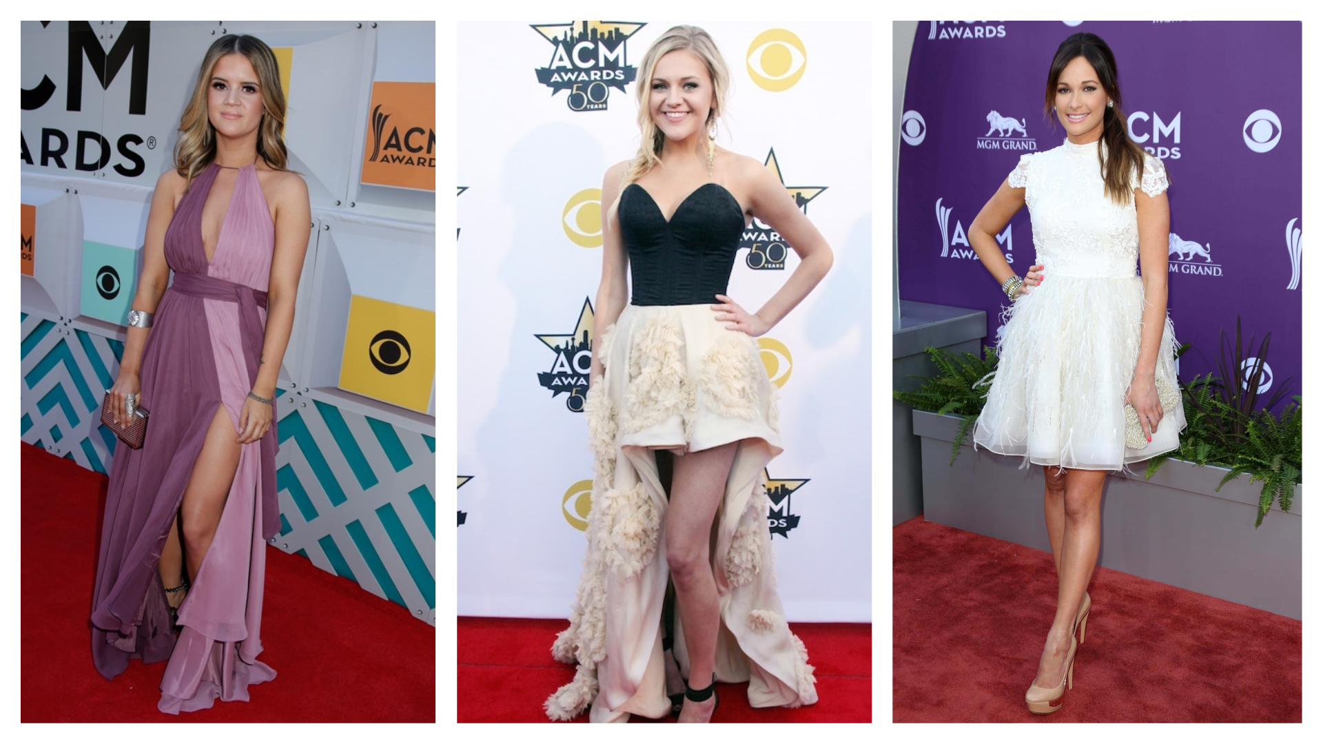 Look back on these first-ever ACM red carpet appearances by some of country's biggest names.