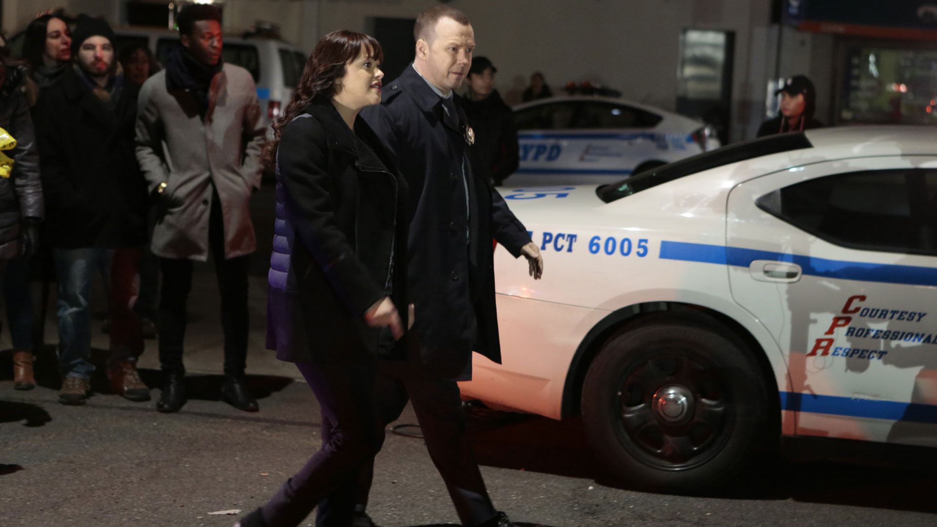Marisa Ramirez as Detective Maria Baez and Donnie Wahlberg as Detective Danny Reagan
