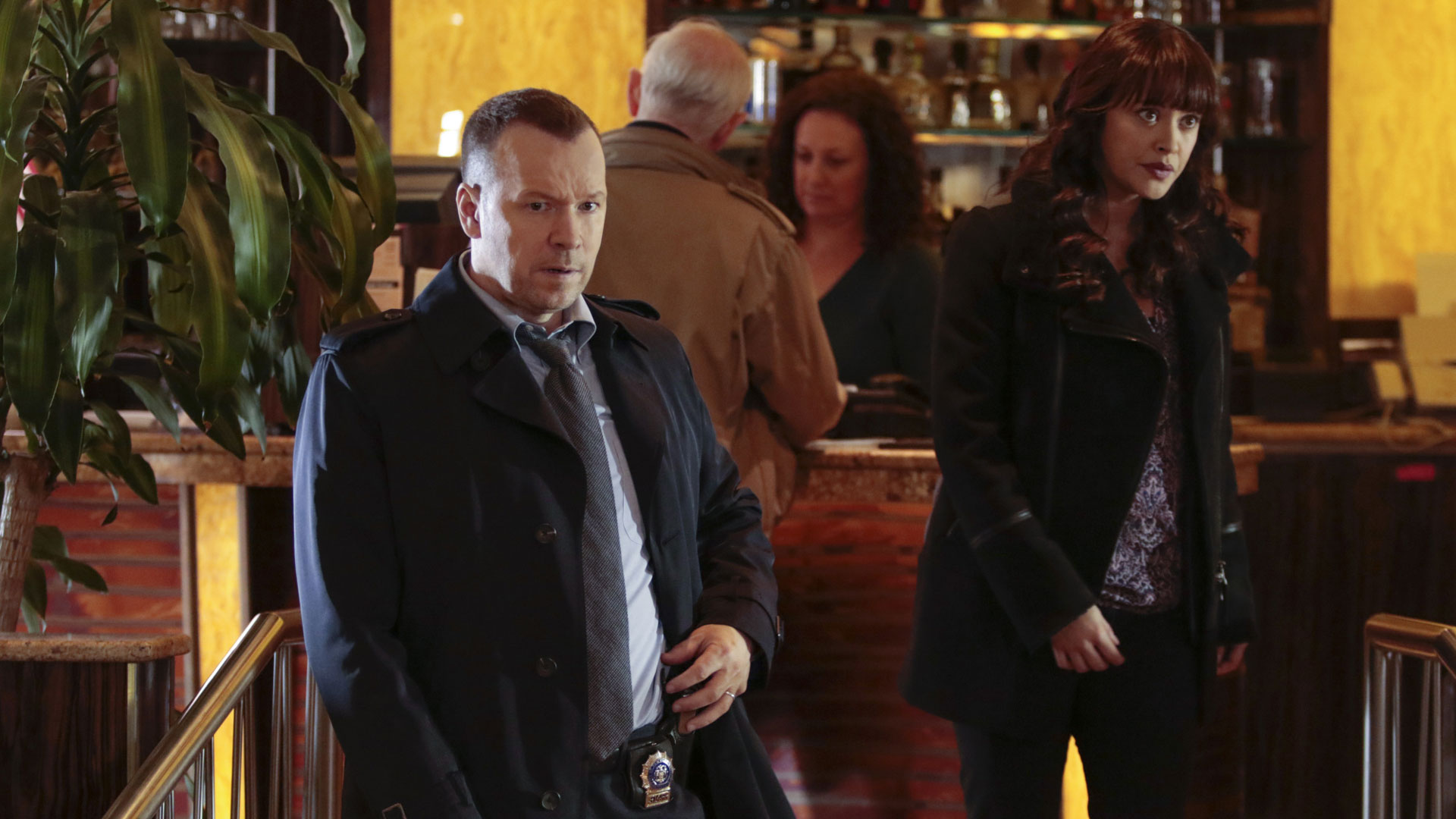 Donnie Wahlberg as Detective Danny Reagan and Marisa Ramirez as Detective Maria Baez