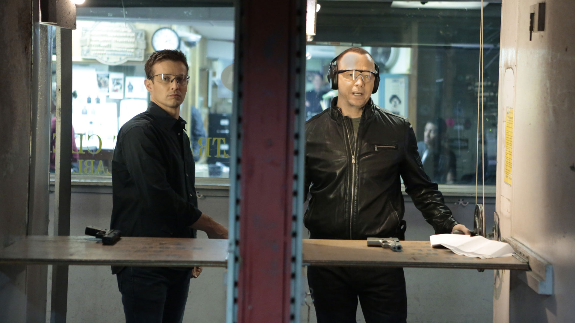 Will Estes as Jamie Reagan and Donnie Wahlberg as Detective Danny Reagan
