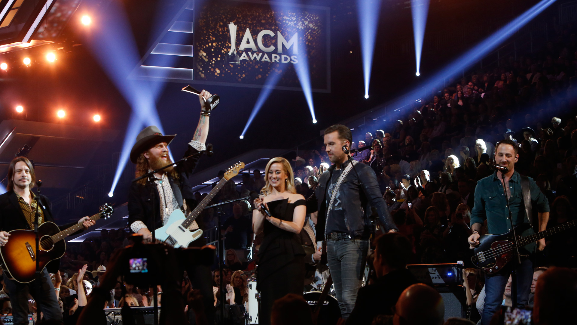 Brothers Osborne wins New Vocal Duo Or Group Of The Year presented by T-Mobile at the 52nd ACM Awards