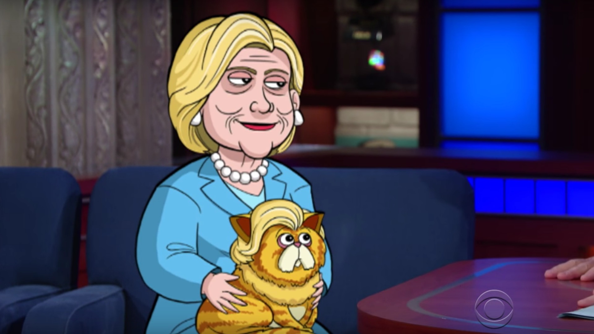 A: Cartoon Hillary!