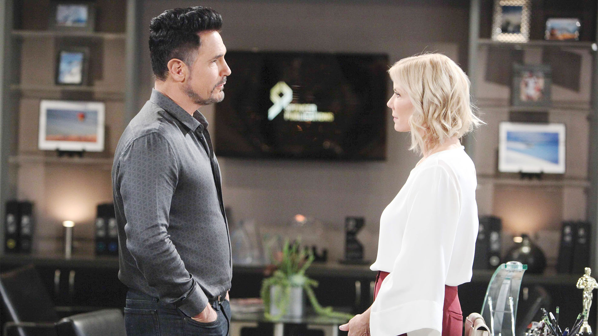 Brooke, Ridge, and Justin are stunned when Bill makes a swift decision regarding his life.