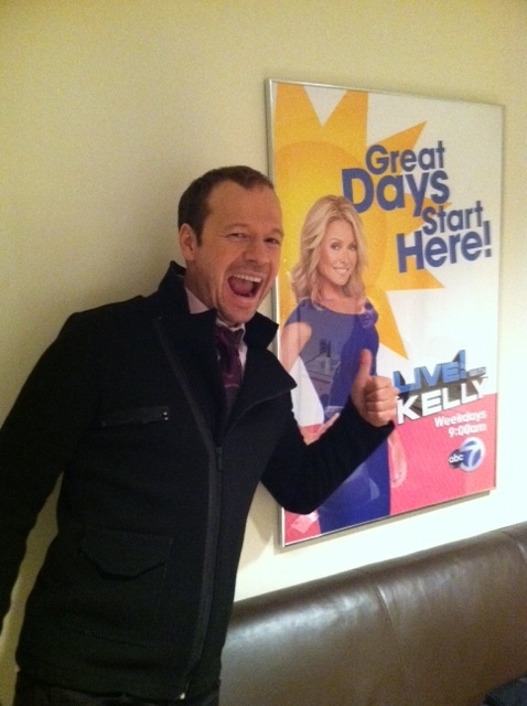 Donnie Wahlberg Visits Live with Kelly