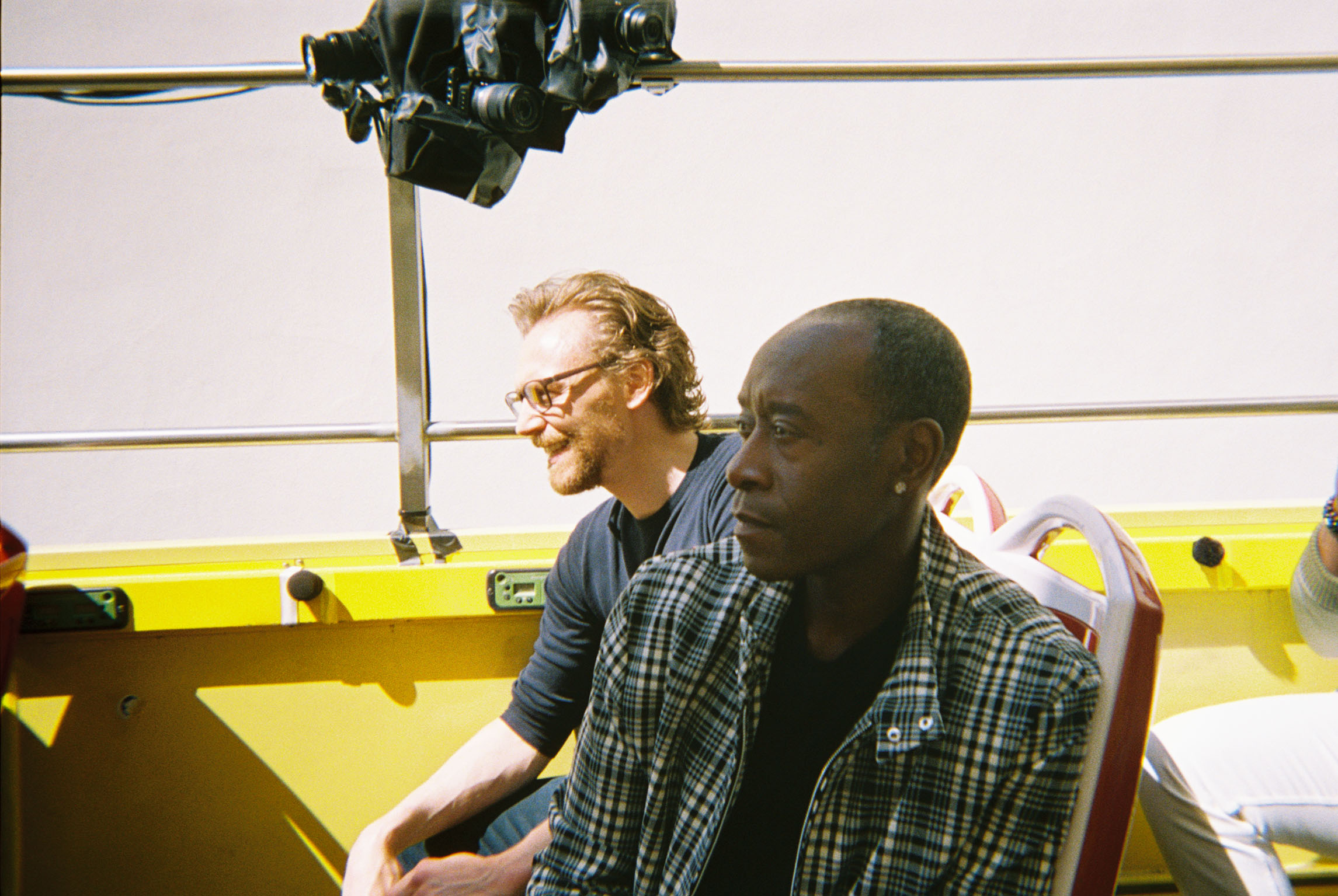 Tom Hiddleston and Don Cheadle