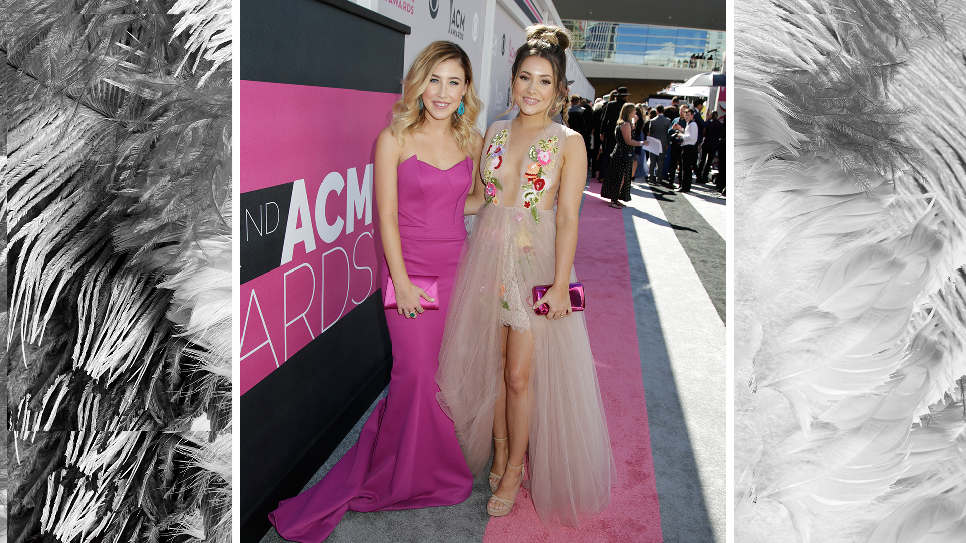 Maddie & Tae pop in spring-ready colors.