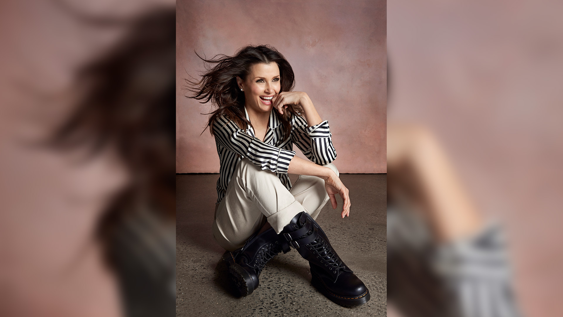 Bridget Moynahan is bookish about shoes