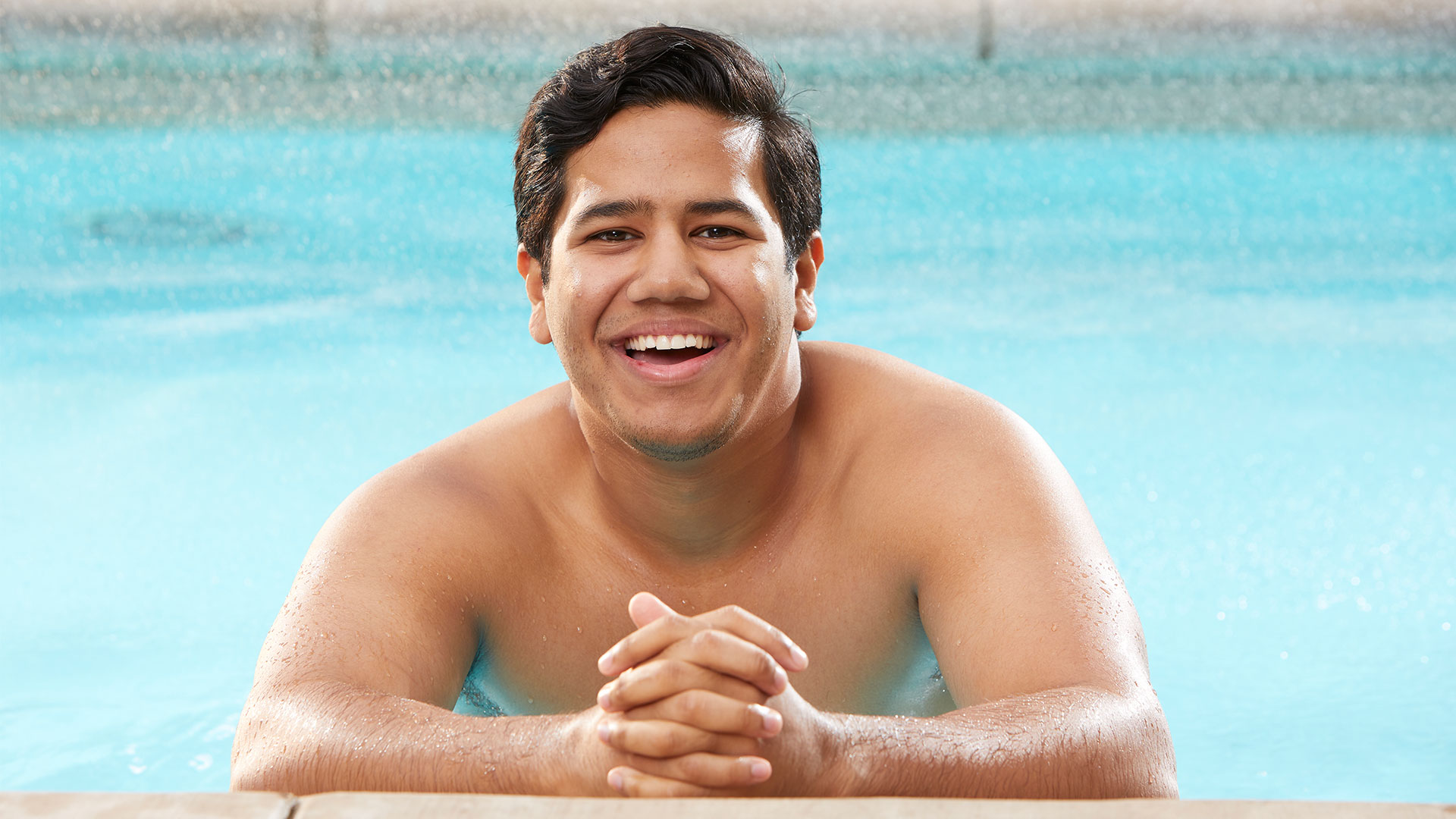 Ovi Kabir proves the best social game is one played in the pool.
