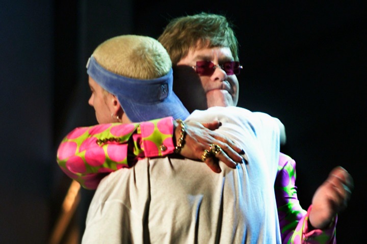 Elton John and Eminem (2001)
