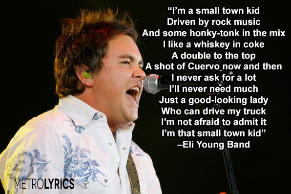 4. Eli Young Band, “Small Town Kid”