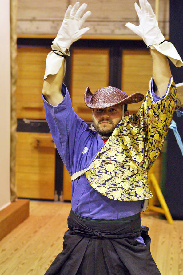 Justin Dresses as a Samurai