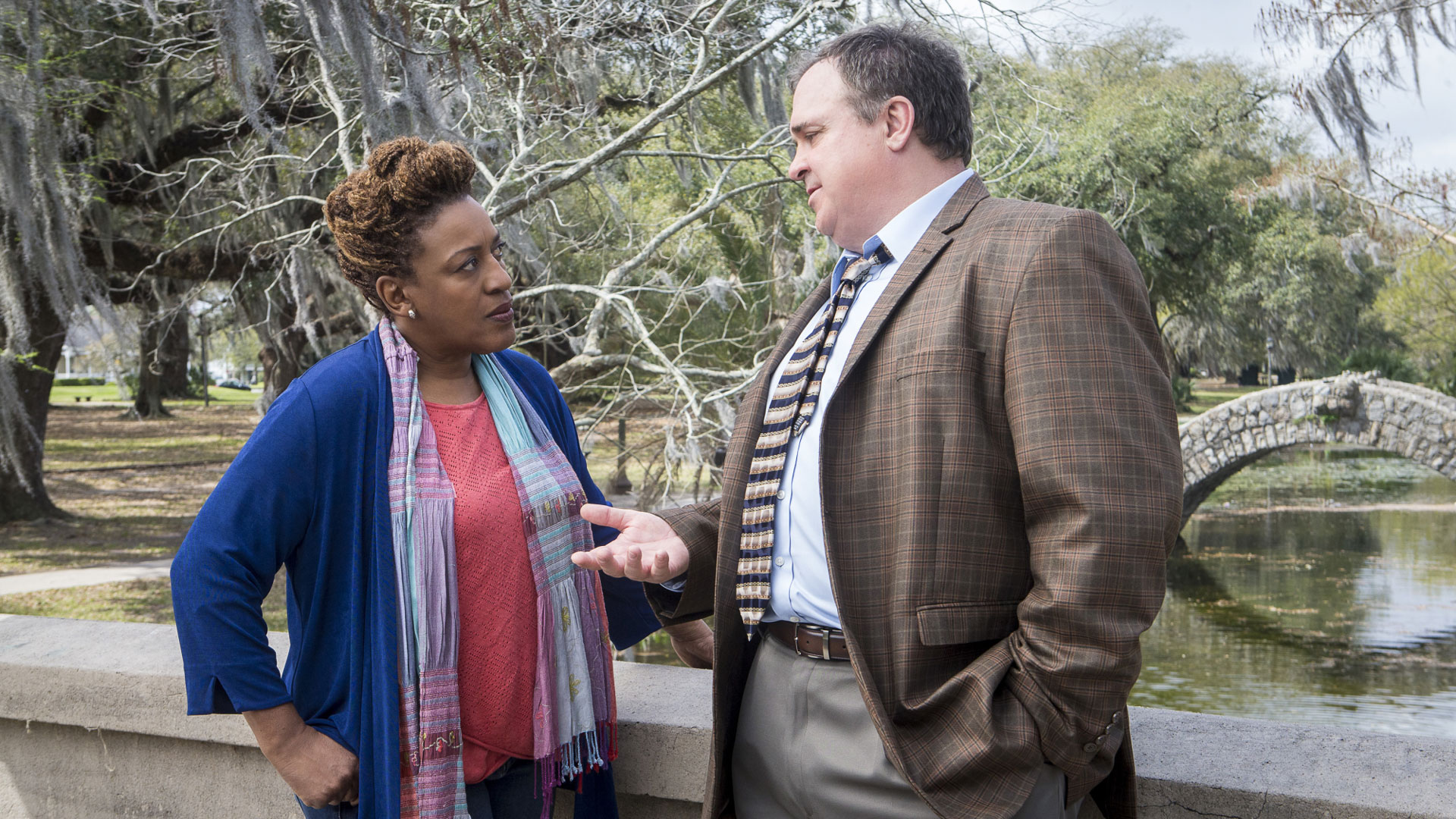 CCH Pounder as Dr. Loretta Wade and Gary Basaraba as Dr. Steven Bellamy