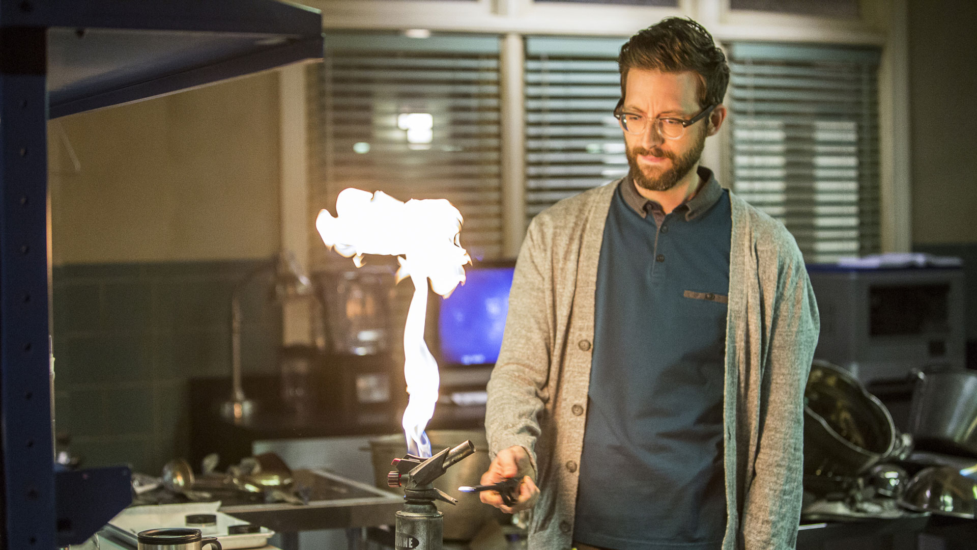 Sebastian Lund plays with fire.