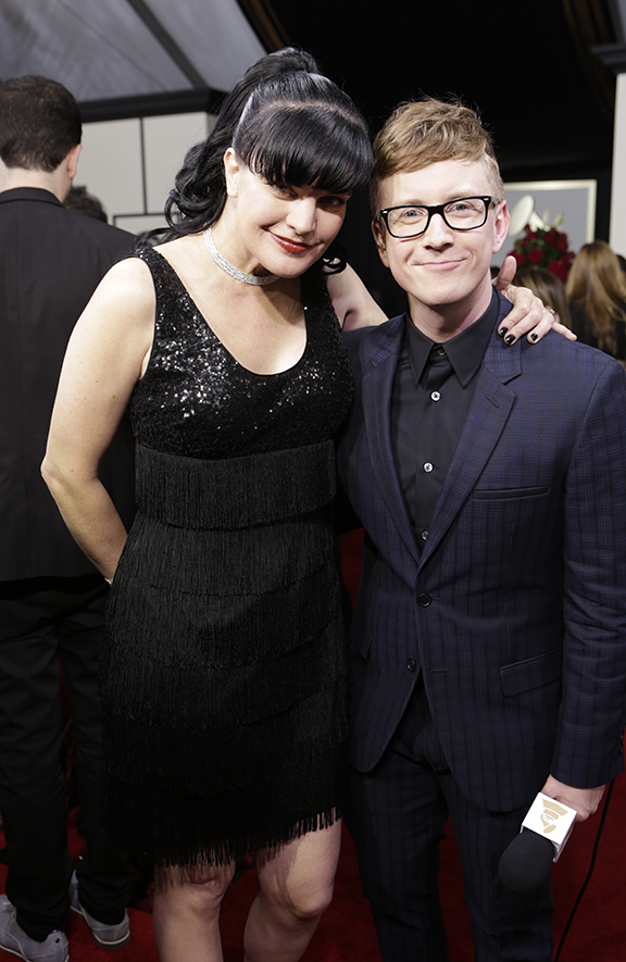 GRAMMYs 2016: Pauley Perrette and Tyler Oakley