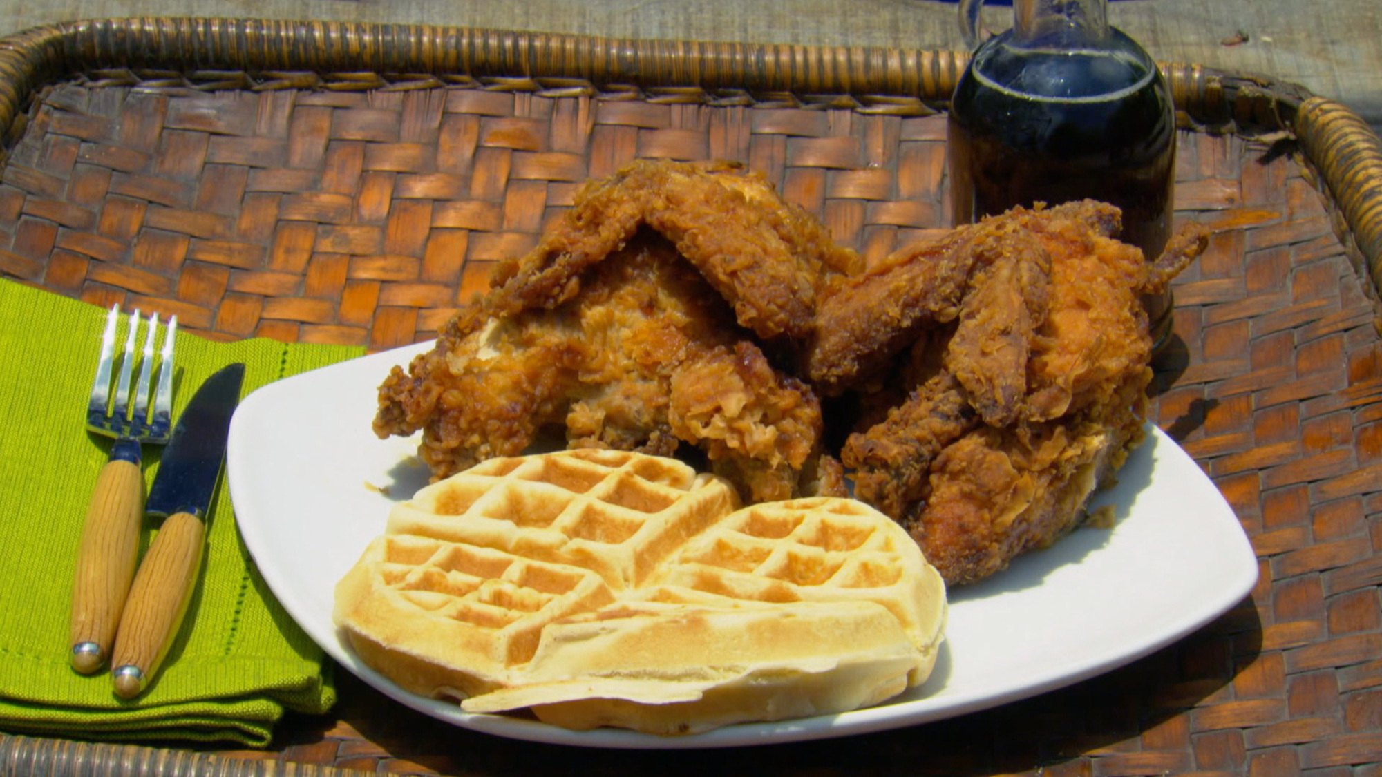 Chicken and waffles? Yes, please.