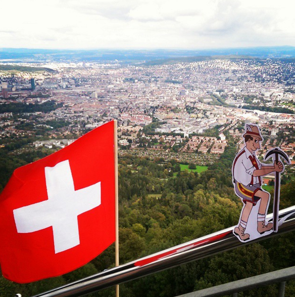 Up high in Switzerland