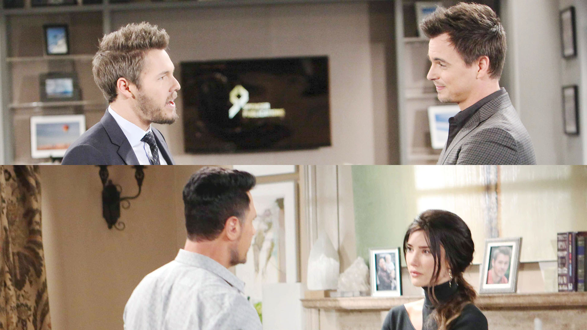 Liam shares his happy news with Wyatt, while Steffy shares her not-so-happy news with Bill.