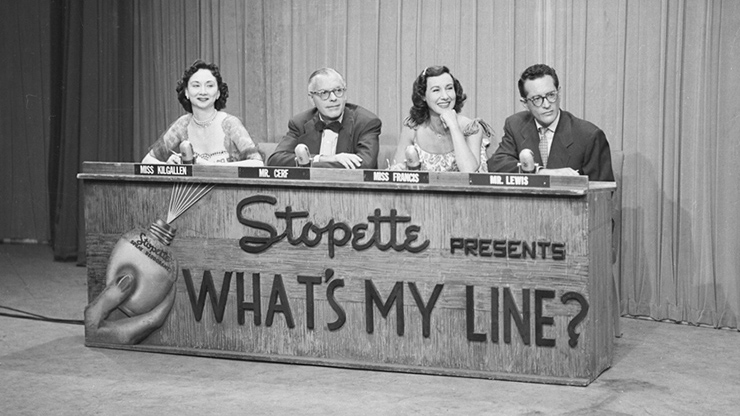 Stars lined up to play on What's My Line? 