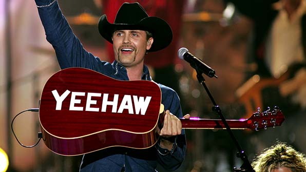 When John Rich told the audience to keep calm and yeehaw!